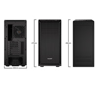 be quiet! BG021 Pure Base 600 Mid Tower Gaming Case, 2 x USB 3.2, Water Cooling Ready, Completely Sound Insulated, 2 x Pre-Installed Pure Wings 3 140mm Fans, ATX / M-ATX / Mini-ITX Compatible