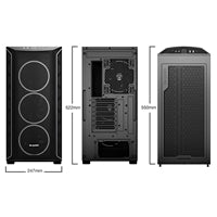 be quiet! BGW63 Shadow Base 800 FX Mid Tower Gaming Case, 1 x USB Type-C / 1 x USB 3.2, Tinted and Tempered Glass Side Window Panel, Air-permeable Front and Top Cover, 4 x Pre-Installed ARGB LED Fans, E-ATX / ATX / M-ATX / Mini-ITX Compatible