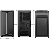 be quiet! BGW50 Pure Base Pro 501 DX Full Tower Gaming Case, 1 x USB Type-C / 4 x USB 3.0, Tempered Glass Front Window Panel, 2 x Pure Wings Fans, Integrated ARGB Lighting, ATX / M-ATX / Mini-ITX Compatible