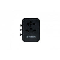 Verbatim UTA-02 Universal Travel Adapter with 1 x USB-C PD 20W / 1 x USB-A QC 3.0