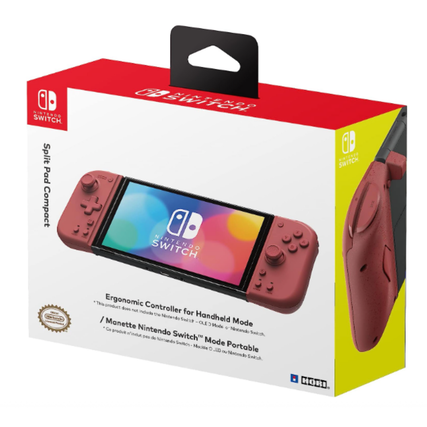 HORI Split Pad Compact Controller for Nintendo Switch (Apricot Red)