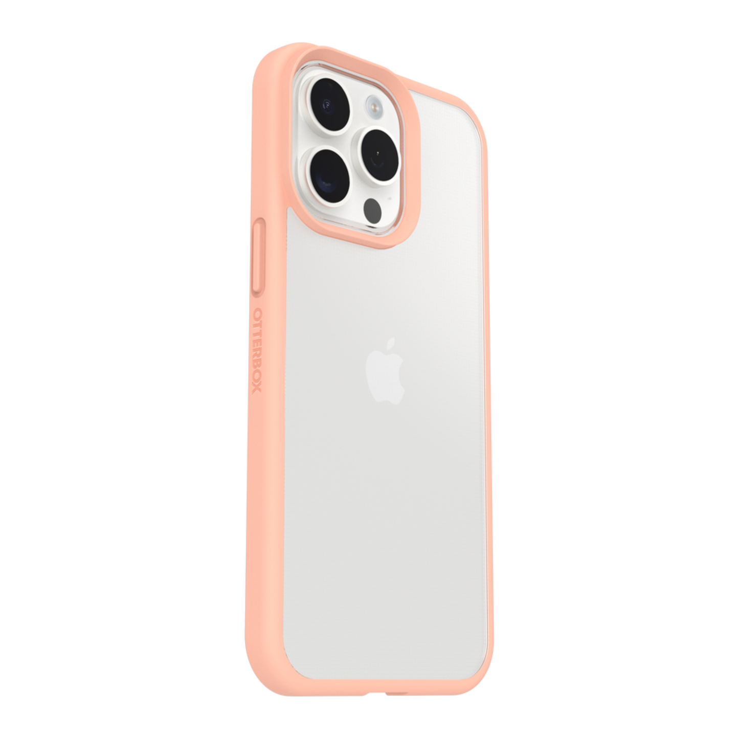 iPhone 15 Pro Phone case - Otterbox React Series - Clear Peach