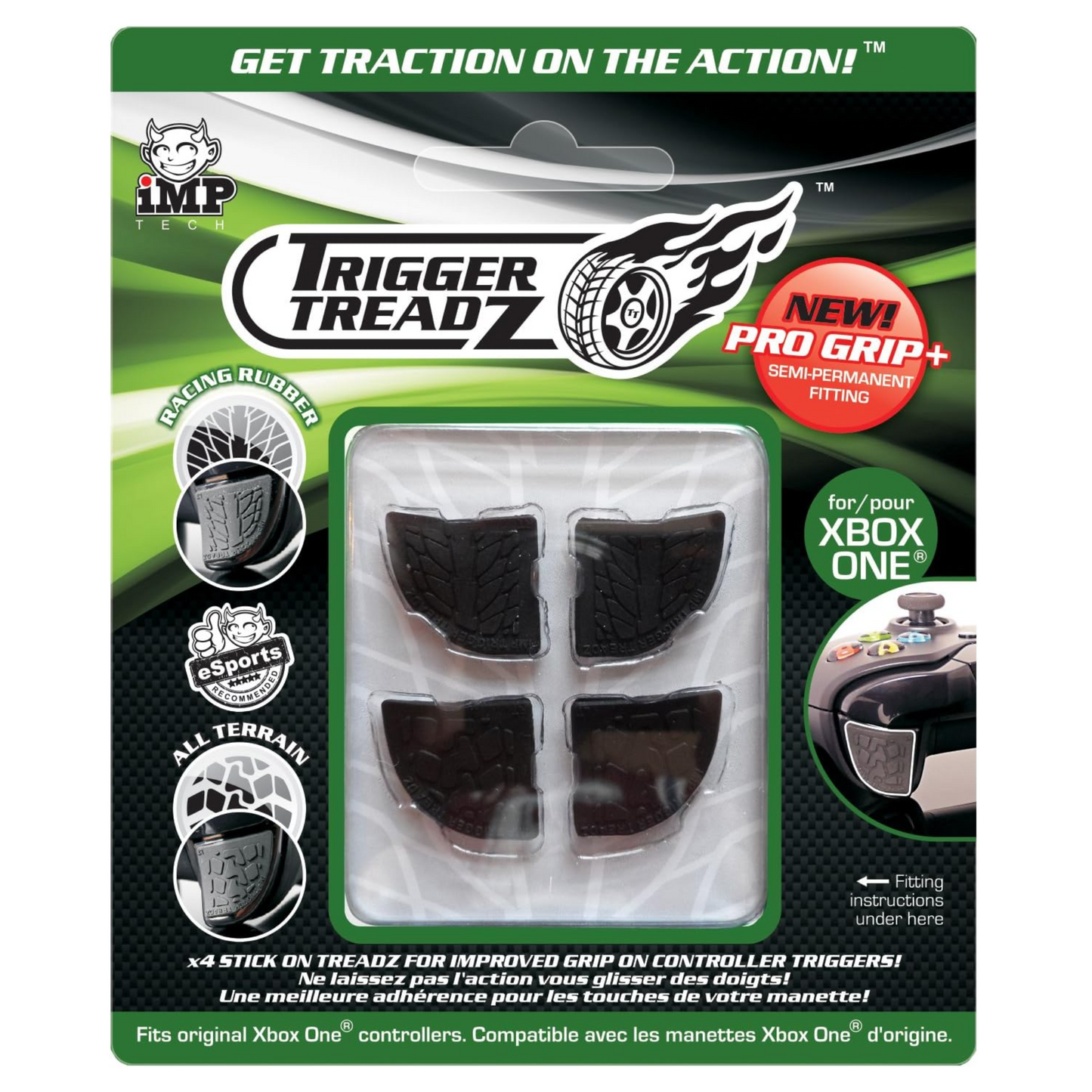 Black trigger grips for xbox one controller