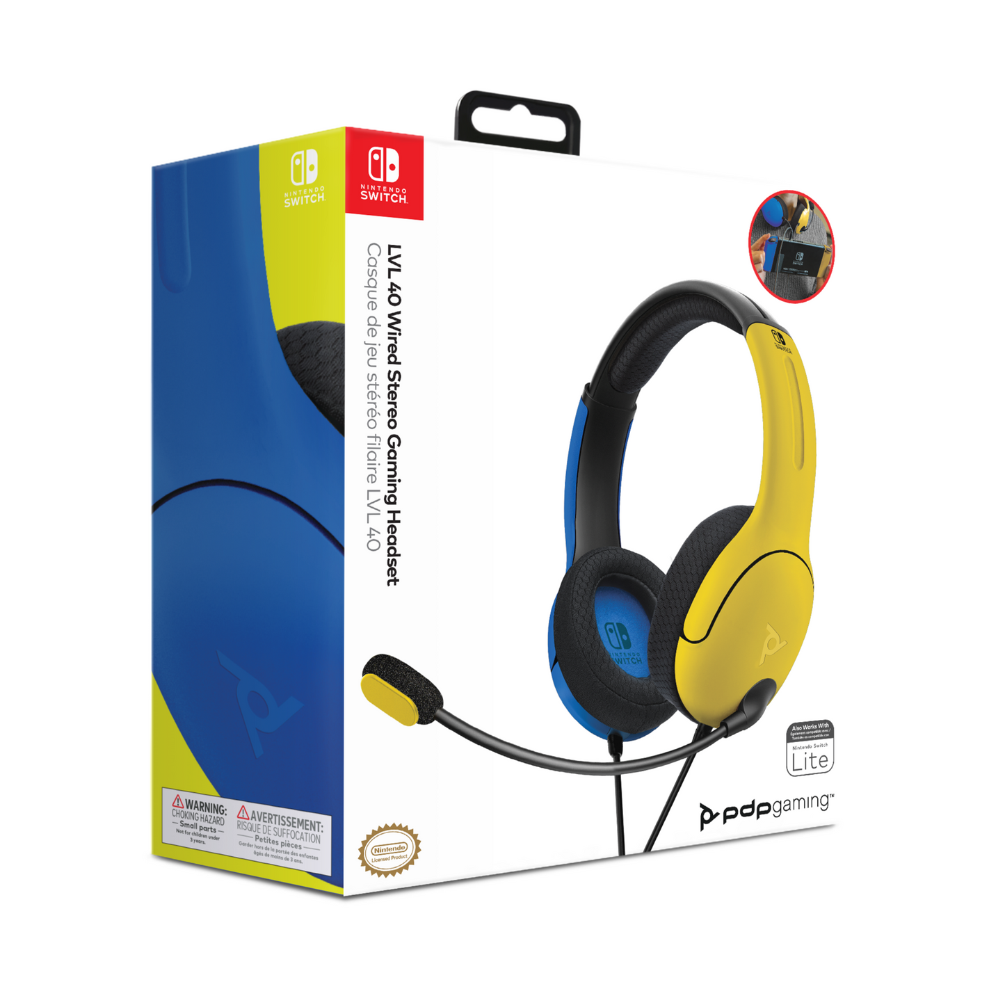 LVL 40 Yellow & Blue PDP Gaming Headset