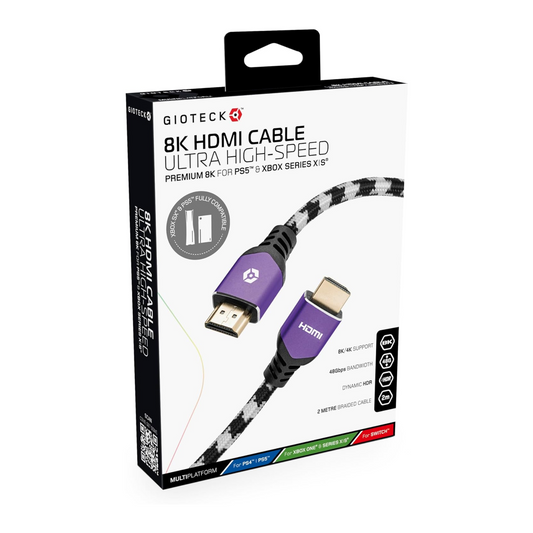 Gioteck 8K HDMI Cable for Playstation 5 & Xbox Series X/S
