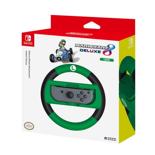 Hori Mario Kart 8 Deluxe racing wheel for NIntendo Switch Controller - Luigi Green