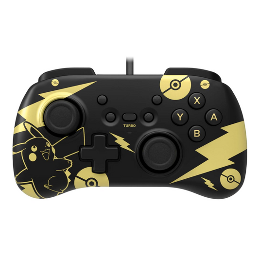 Horipad mini controller for Nintendo Switch - Pokemon Black and Gold Pikachu