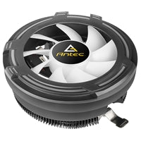 Antec T120 Fan CPU Cooler, Universal Socket, 120mm Chromatic Silent RGB Fan, 1500RPM, Massive Black Aluminium Fins for Enhanced Cooling Performance, Designed for Small Form Factor Cases