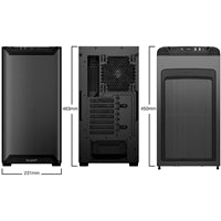 be quiet! BG074 Pure Base 501 Airflow Mid Tower Gaming Case, 1 x USB Type-C / 2 x USB 3.0, Water Cooling Ready, 2 x Pre-Installed Pure Wings 3 140mm Fans, ATX / M-ATX / Mini-ITX Compatible