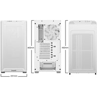 be quiet! BG075 Pure Base 501 Airflow Mid Tower Gaming Case, 1 x USB Type-C / 2 x USB 3.0, Water Cooling Ready, 2 x Pre-Installed Pure Wings 3 140mm Fans, ATX / M-ATX / Mini-ITX Compatible