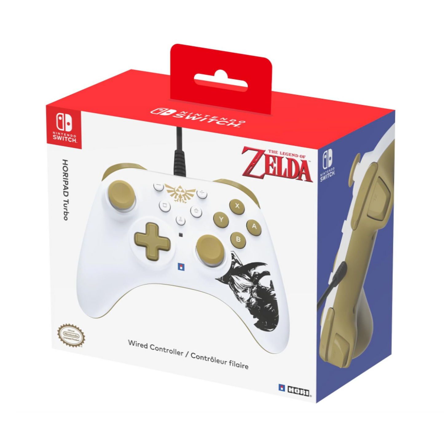 Hori Horipad turbo wired Controller for Nintendo Switch - Zelda
