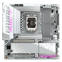 Gigabyte B860M AORUS ELITE WIFI6E ICE Intel 1851 Socket Motherboard, Micro-ATX, 4x DDR5 Slots, 3x M.2 Sockets, Fitted I/O Shield, 2.5GbE LAN, Wi-Fi 6E, 1x DisplayPort / 1x HDMI / 1x USB-C (USB4)