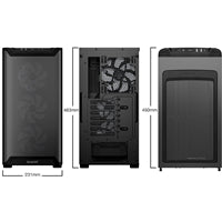 be quiet! BGW78 Pure Base 501 LX Mid Tower Gaming Case, 1 x USB Type-C / 2 x USB 3.0, Tempered Glass Side Panel, 4 x Pre-Installed Light Wings LX Fans, ATX / M-ATX / Mini-ITX Compatible