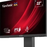 Viewsonic VG Series VG2208A LED Monitor 22 Inch With USB Hub, 1920 x 1080, Full HD Black, 100Hz, 5ms, HDMI, DisplayPort