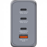 Verbatim GNC-200 GaN Charger 200W with 2 x USB-C PD 100W / 1 x USB-C PD 65W / 1 x USB QC 3.0 (EU/UK/US)