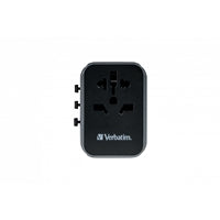 Verbatim UTA-03 Universal Travel Adapter with 1 x USB-C PD 30W & QC 3.0 / 2 x USB-C / 2 x USB-A