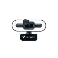 Verbatim AWC-02 Full HD 1080p Autofocus Webcam with Microphone and Light