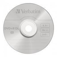 Verbatim DVD+R Double Layer 8.5GB 8X Matt Silver 10 Pack Spindle