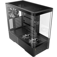Antec Constellation C6 Air Mid Tower Gaming Case, 1 x USB Type-C / 2 x USB 3.0, Curved Tempered Glass Front and Side Window Panel, Multi-Directional Air Intake, 3 x Pre-Installed PWM Fans, ATX, Micro-ATX, ITX Compatible