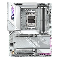 Gigabyte X870E AORUS ELITE WIFI7 ICE AMD AM5 Socket Motherboard, ATX, 4x DDR5 Slots, 4x M.2 Sockets, Fitted I/O Shield, 2.5GbE LAN, Wi-Fi 7, 1x HDMI Port / 2x USB-C (USB4)