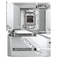 Gigabyte B850 AORUS STEALTH ICE AMD AM5 Socket Motherboard, ATX, 4x DDR5 Slots, 3x M.2 Socket, Fitted I/O Shield, 5GbE LAN, Wi-Fi 7, 1x HDMI Port