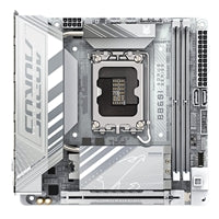 Gigabyte B860I AORUS PRO ICE Intel 1851 Socket Motherboard, Mini-ITX, 2x DDR5 Slots, 2x M.2 Sockets, Fitted I/O Shield, 2.5GbE LAN, Wi-Fi 7, 1x DisplayPort / 1x HDMI Port