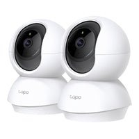 TP-Link Tapo C200P2 Pan/Tilt Home Security WiFi Camera, 2-Pack