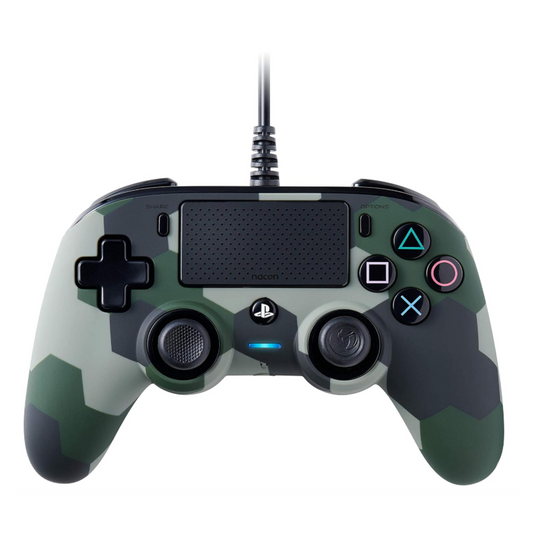 Nacon Official Wired Controller for PS4 - Green Camo