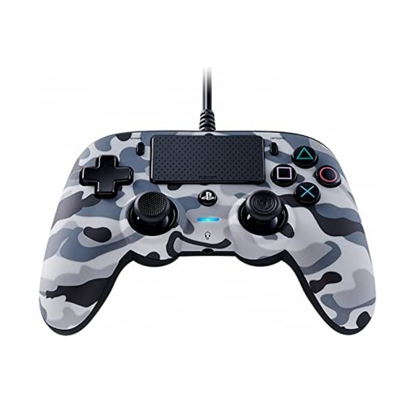 Nacon Wired Compact Controller for Playstation 4 - Grey Camo