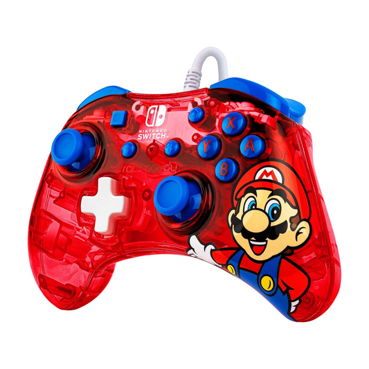 PDP Rock Candy wired Controller for Nintendo Switch - Mario red