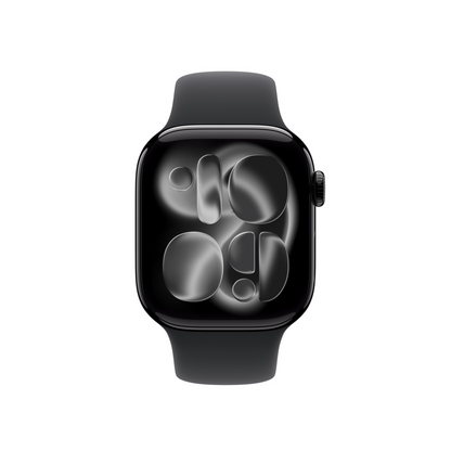 Apple watch Silicone Sport band strap Black 42mm size M/L