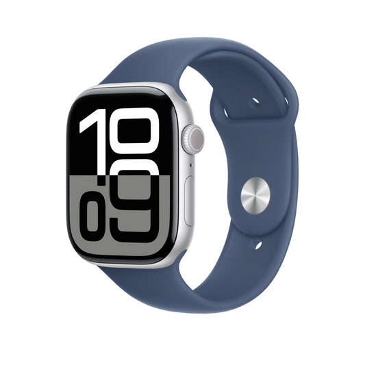 Apple watch Silicone Sport band strap Denim 46mm size S/M