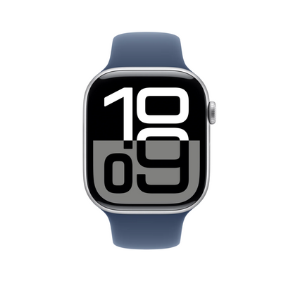 Apple watch Silicone Sport band strap Denim 46mm size S/M