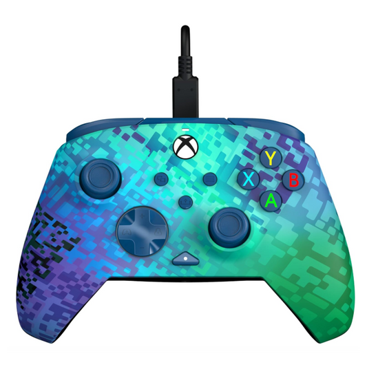PDP Rematch Wired Game Controller for XBox Series X/S/XBox One - Glitch Green