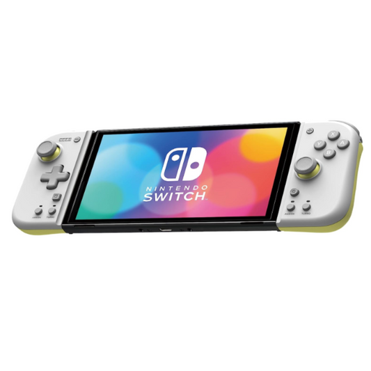 HORI Split Pad Compact Controller for Nintendo Switch (Light Grey & Yellow)