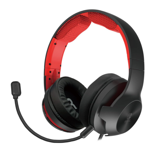 Hori Gaming Headset Pro for Nintendo Switch (Black & Red)