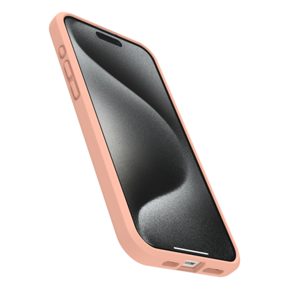 iPhone 15 Pro Phone case - Otterbox React Series - Clear Peach