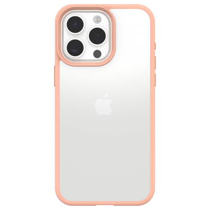 iPhone 15 Pro Phone case - Otterbox React Series - Clear Peach