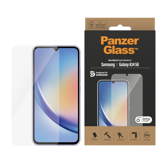 Screen Protector for Samsung Galaxy A34 5G by PanzerGlass