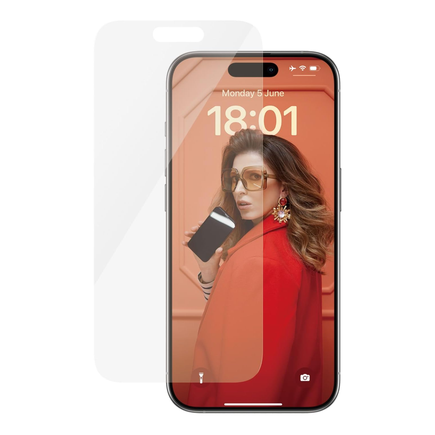 Screen Protector for iPhone 15 Pro classic fit Panzerglass