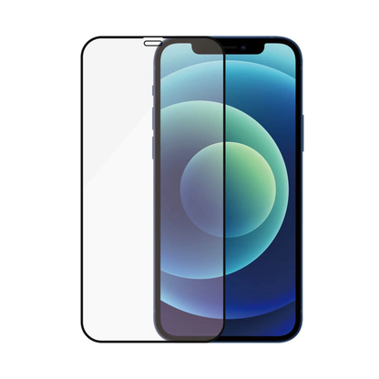 Screen Protector for iPhone 12 mini Case friendly Panzerglass - Black