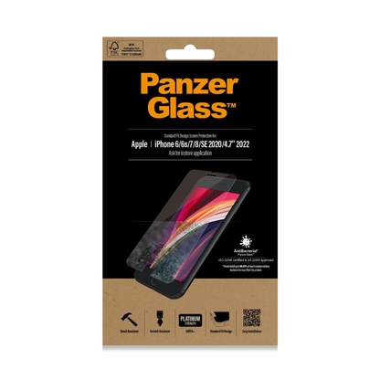 Screen Protector for iPhone 6/6s/7/8/SE (2020/2022) Panzer Glass