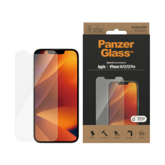 Screen Protector for iPhone 14/13/13 Pro Classic fit by Panzerglass