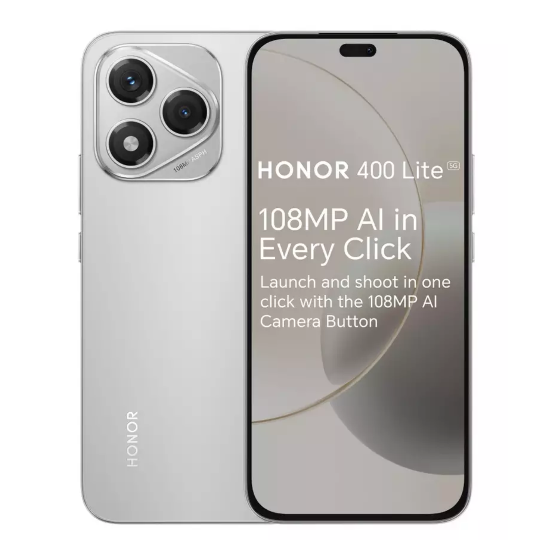 Honor 400 Lite smartphone in velvet grey