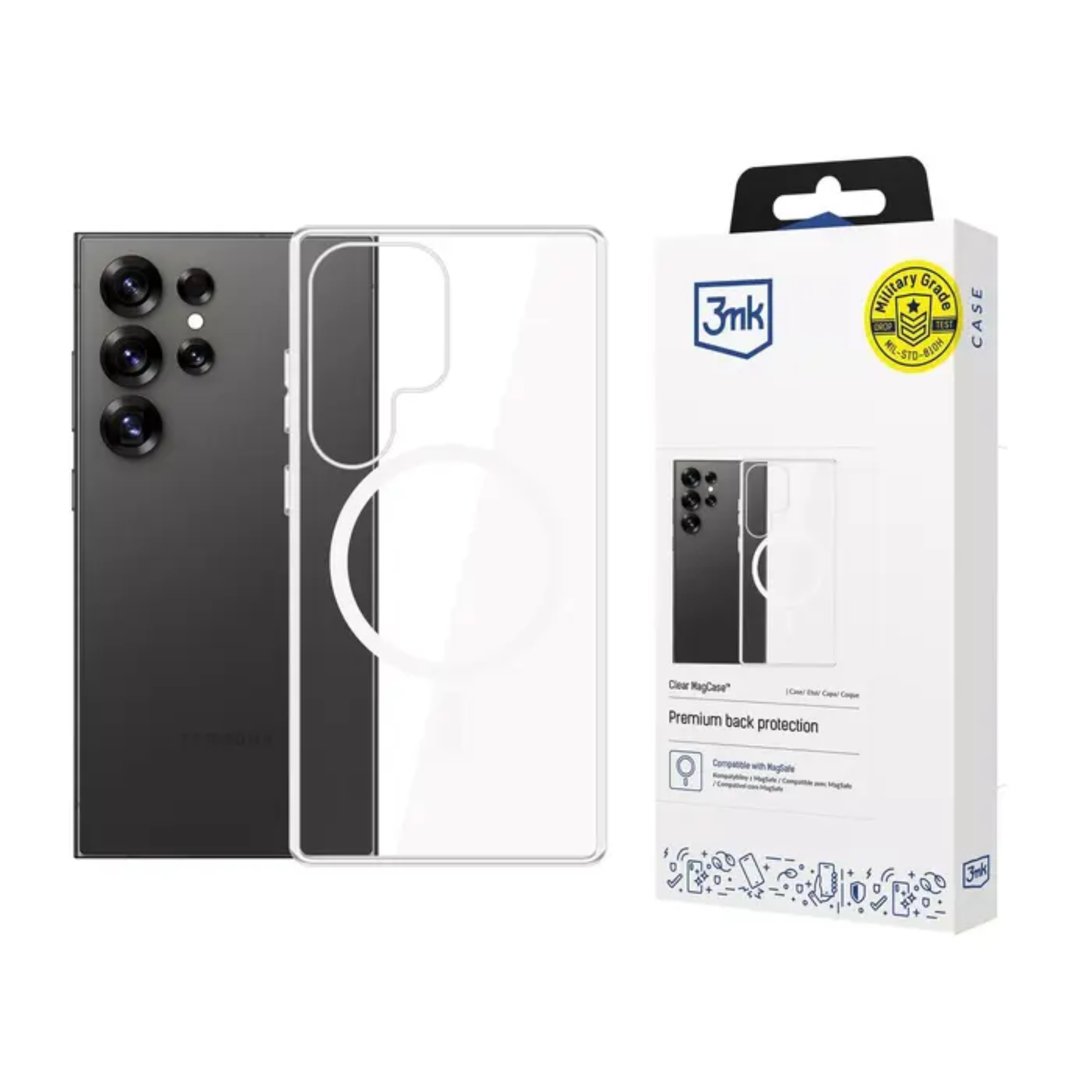 Samsung Galaxy S25 Ultra MagCase Clear Phone Case by 3MK