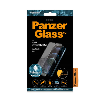 Screen Protector for iPhone 12 Pro Max Case friendly Panzerglass - Black
