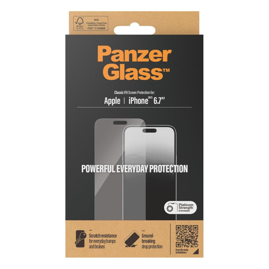 Screen Protector for iPhone 15 Plus classic fit Panzerglass
