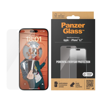 Screen Protector for iPhone 15 Plus classic fit Panzerglass