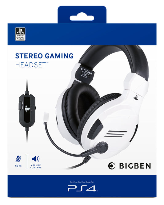 White Stereo Gaming Headset V3 for Playstation 4/ Playstation 5