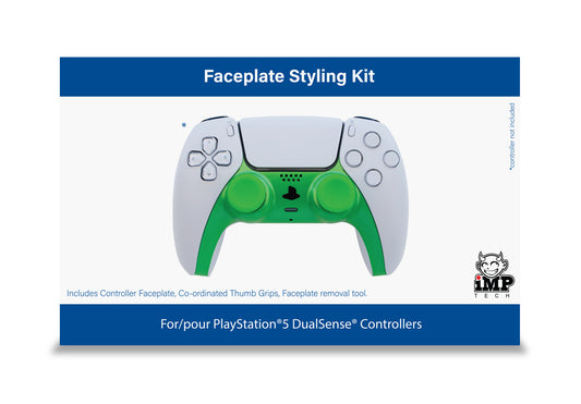 Faceplate Styling kit for Playstation 5 Dualsense Controller - Green